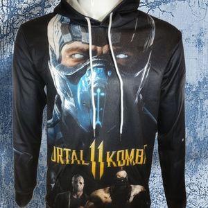 Sub Zero Anime Hoodie Fleece Mortal Kombat Men Boy
